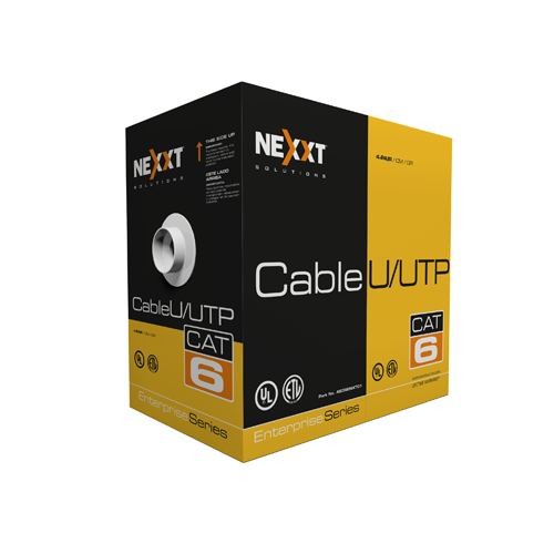 Caja de Cable de Red UTP Cat 6 NEXXT Color Gris